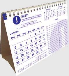 CALENDÁRIOS Modelo 7 Calendário de mesa com espaço para canetas