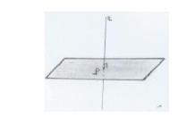 Saber que se uma reta r é perpendicular a duas retas s e t num mesmo ponto P, é igualmente perpendicular a todas as retas complanares a s e t que passam por P e que qualquer reta perpendicular a r
