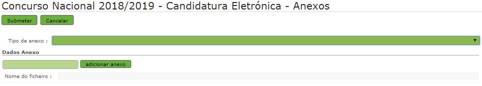 da candidatura, nos termos da legislação em vigor. Para tal, devem carregar no botão Novo.