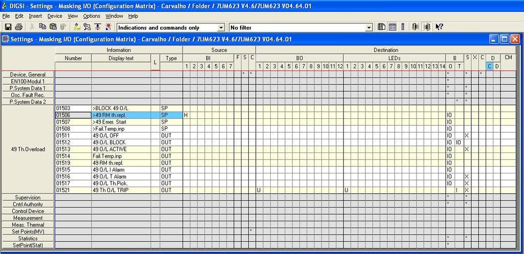 3.2 Masking I/O O próximo passo é ajustar a saída do relé.