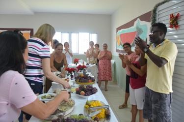 Um delicioso almoço foi