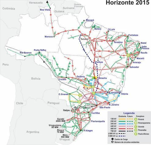O Sistema Elétrico Brasileiro 125.644 Km de linhas de transmissão em operação Sistema Isolado Contratação de 23.