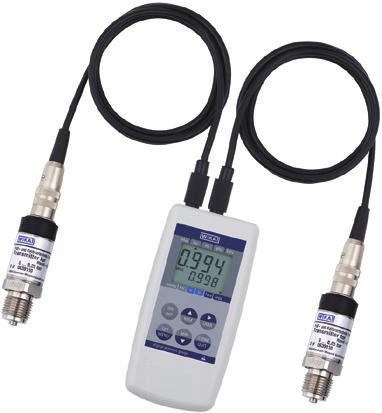 Escopo de fornecimento Hand-held de pressão modelo CPH6200-S1, inclusive bateria de 9 V Um cabo de conexão ao sensor por canal Certificado de calibração 3.