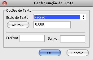 1 DISTÂNCIA No dimensionamento de distância pode-se escolher um estilo de texto previamente configurado ou o Padrão do sistema, além disso é importante escolher a