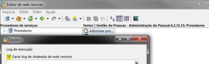 - Habilitar também, os logs da instância do Middleware: No SeniorConfigCenter em Middleware > Logs de Execução, habilitar o Módulo