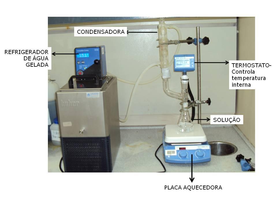 59 Na primeira solução, 1g de polietileno em pellets foi dissolvido em 100 ml de ciclohexano PA (adquirido através da empresa VETEC) em uma temperatura próxima de 80ºC com agitação magnética durante