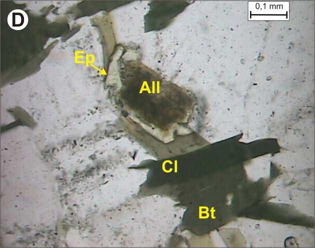 foi possível identificar uma seqüência de cristalização para a assembléia mineral do Granito Serra Verde (Figura 4.1).