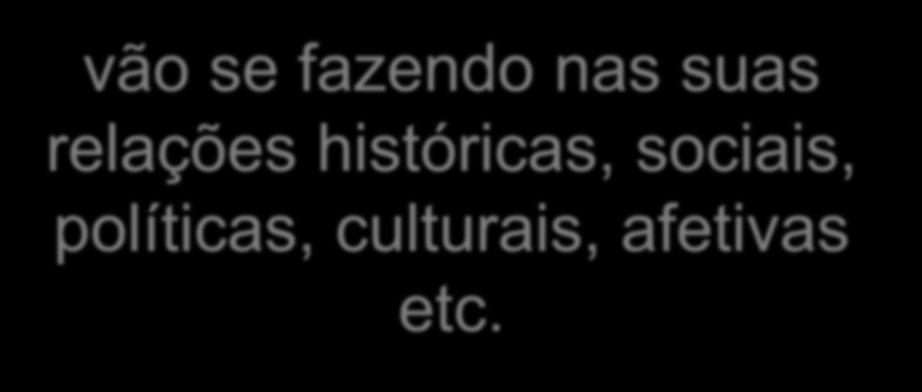 humanos são criadores/recriadores de