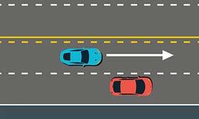 Passagem é o movimento de passar à frente de outro veículo que se desloca no mesmo sentido, em menor velocidade, mas em faixas distintas da via.