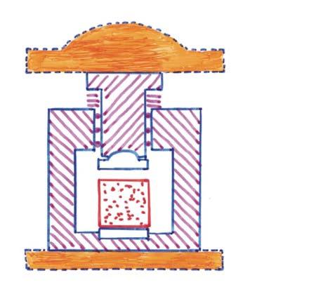 Figura 5.30 Determinação da resistência à compressão do cimento.