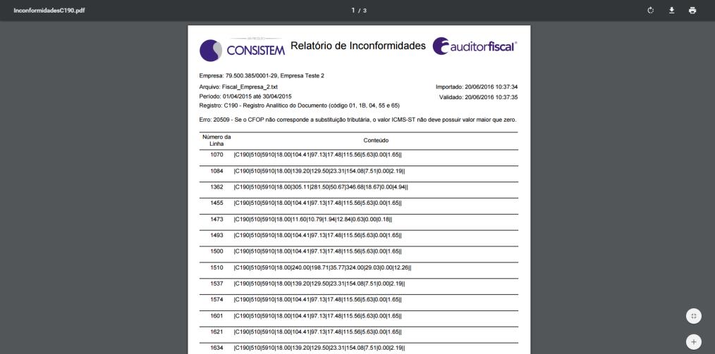 Os botões correspondentes aos formatos