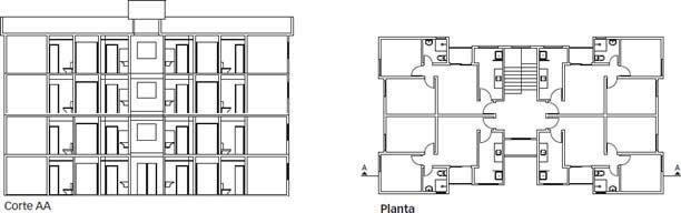 Edifício popular sem elevador PINI - Edição 154 - Maio/2014 BOM CARACTERÍSTICAS - Prédio residencial padrão popular, sem