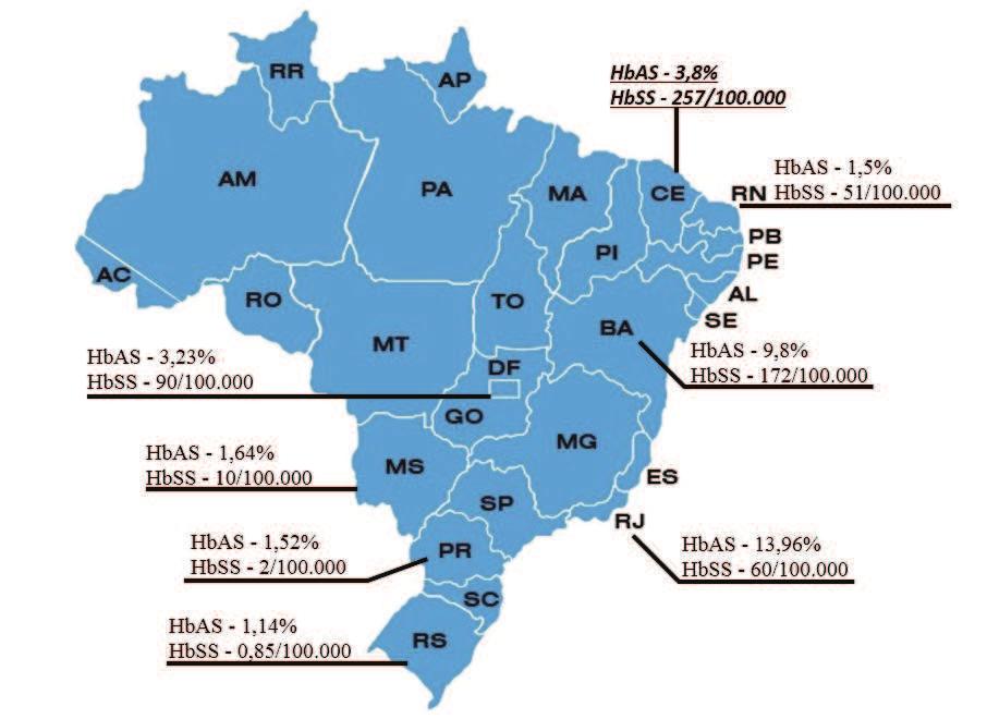 40 Traço falciforme no Brasil atual de melhoria das condições de vida sugere que cada vez reprodutiva, e, portanto, a prevalência tende a ser cada vez maior não só no país, mas em todo o mundo.