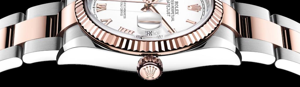 O fundo com caneluras finas é rosqueado hermeticamente, graças a uma ferramenta especial que permite somente aos relojoeiros da Rolex o