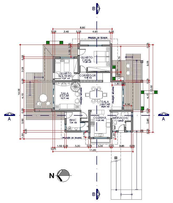 APÊNDICES 109 APÊNDICE A Planta e Cortes da