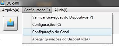 Operando o equipamento Quando o instrumento estiver desligado, pressione e segure o botão - Apagando os dados gravados no equipamento: Para apagar os dados gravados no equipamento, clique no menu