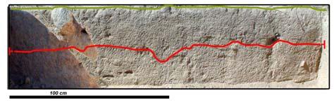 Na unidade estratigráfica [1] foi ainda possível registar alguns indícios de afectação produzida por factores já referidos anteriormente (trabalhos de lavoura).