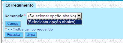 Entrega WMS Carregamento de volumes Inserir o numero do romaneio, pesquisar, acessar e inserir o numero da nota e data de liberação, marca e libera. 3.