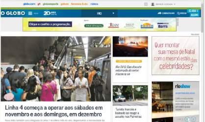 Board no site do Globo