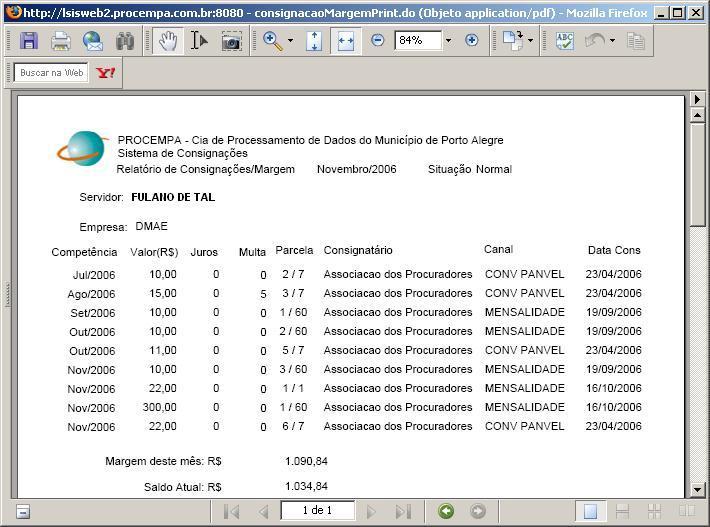 Telas do Sistema para o Servidor Consulta