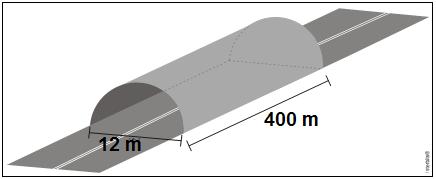 Qual é o volume, em a).800. 57.600. m, no interior desse túnel? b) 7.00. c).00. d) 8.800.. (UEA) As figuras mostram um cilindro reto A, de raio da base r, altura h e volume cilindro reto B, retângulos, de áreas de raio da base S A e S B.