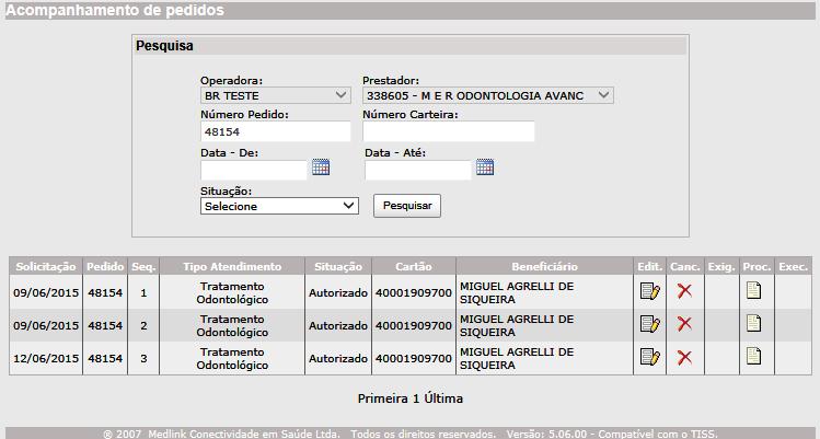 COMPLEMENTO DE PEDIDO Complementr um pedido signifi inluir novos proedimentos num pedido já soliitdo.