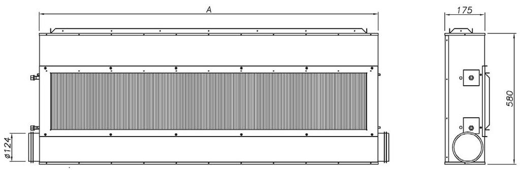 SÉRIE IHK 7 IHK-V Os indutores de tecto modelo IHK-V da Koolair são unidades terminais especificamente concebidas para instalação em zonas perimetrais.