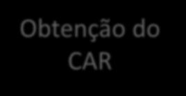 Obtenção do CAR ÁREA DE