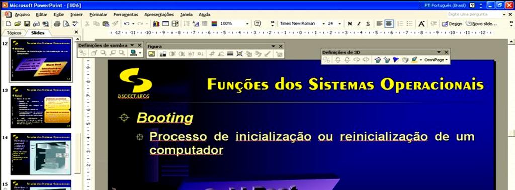 Funções dos Sistemas Operacionais Ambiente Multitarefa