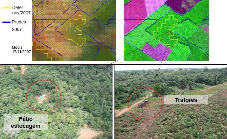 Coordenadas: S 12,75º; W 55,02º DESCRIÇÃO PONTO 148 Classificação: Degradação l - Intensidade Moderada Extração