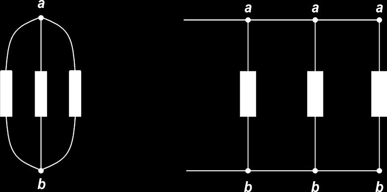ASSOCAÇÃO EM PAALELO DE ESSTOES Dois ou mais resistores estão associados em paralelo quando seus terminais de