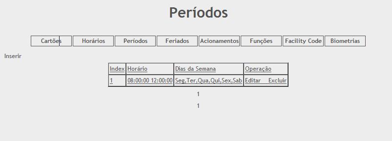 Mensagem ao Usuário: Permite configuração de uma mensagem especifica ao usuário.