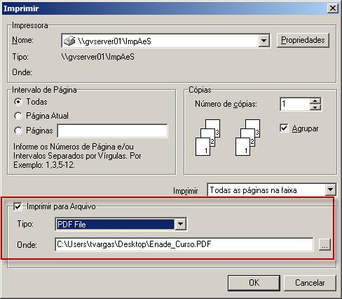 3. Arquivo: gera o arquivo texto, com extensão.txt para exportação de dados ao INEP.