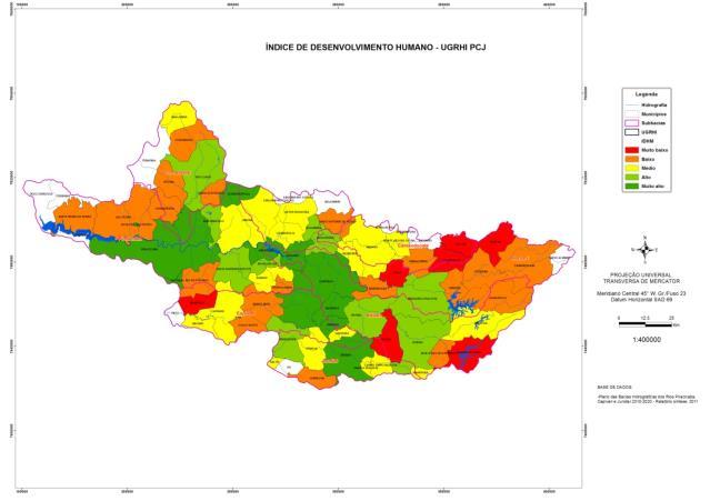 Figura 6 Mapa da Disposição de Resíduos Sólidos. Figura 7 Mapa do Índice de Desenvolvimento Humano Municipal.