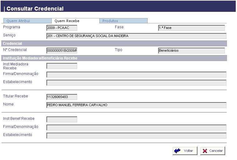 produtos distribuídos pela Credencial