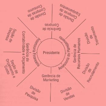 ficam difíceis de ser identificadas. A autoridade hierárquica é representada do centro para a periferia e, por isso, a existência de muitos níveis hierárquicos dificulta a elaboração. 3.2.