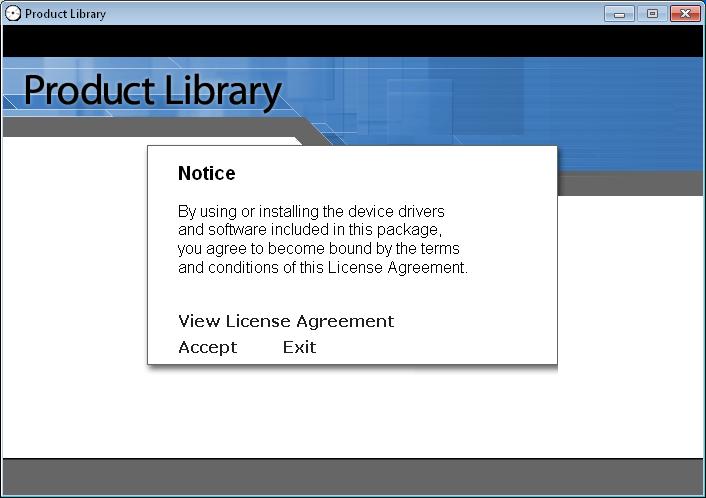 Preparativos antes da utilização 2 Insira o disco Product Library fornecido com a impressora na unidade de leitura óptica do PC.
