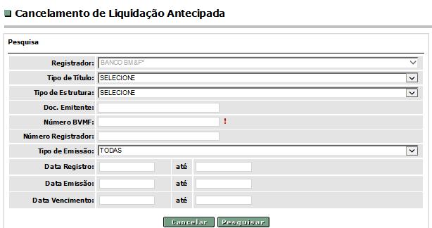 Vencimento de CDB/LCI/COE. A grade horária para está disponível no item 1.1 deste manual.