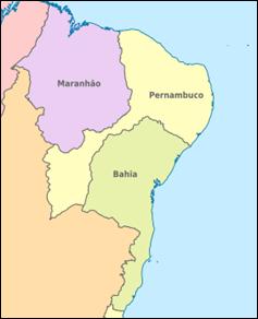 História CAPITANIA DE PERNAMBUCO A Capitania de Pernambuco abrangia os atuais estados de Pernambuco, Paraíba, Rio Grande do Norte, Ceará e Alagoas e o Oeste da Bahia.