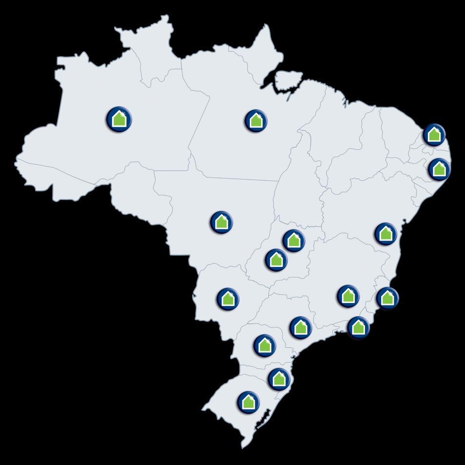 A Companhia 25 (1) Subsidiárias Atuação em 15 estados e no DF 16.942 (1) Corretores 1.