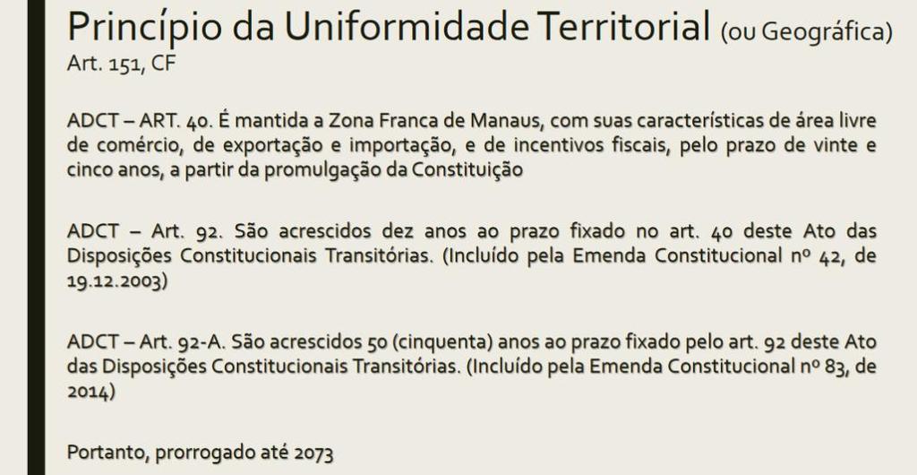 Tem a finalidade de equilibrar a situação socioeconômica da região.