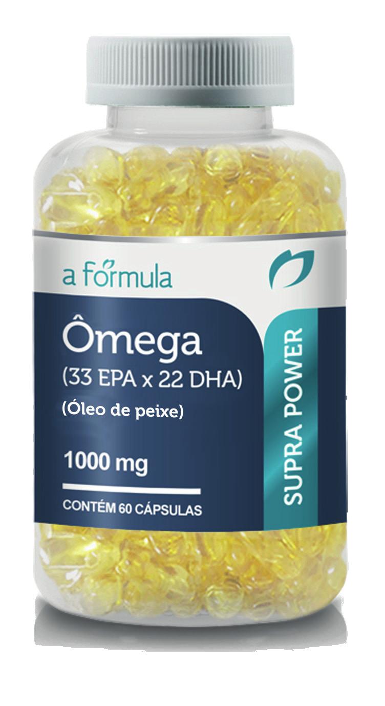 LINHA SUPRA POWER ÔMEGA (33 EPA X 22 DHA) 60 cápsulas 1000mg As cápsulas de Ômega 3 contêm óleo rico em ácido linoleico conjugado CLA, que é a combinação do Ômega 3
