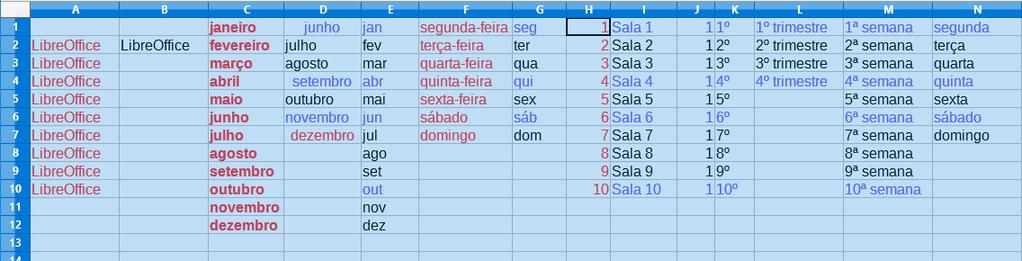 d) Selecionando toda a planilha: Para finalizar as opções de seleção, vamos selecionar toda a planilha.