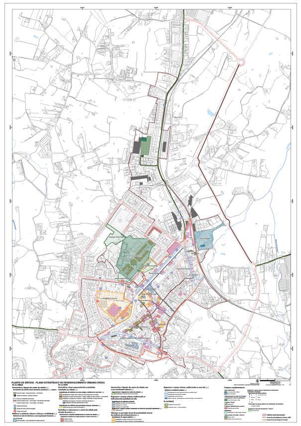 PEDU PAMUS_PARU_PAICD PLANTA DE SÍNTESE AÇÕES: MOBILIDADE MOBILIDADE SUAVE CONSTRUÇÃO DE INTERFACE RODOFERROVIÁRIO REABILITAÇÃO