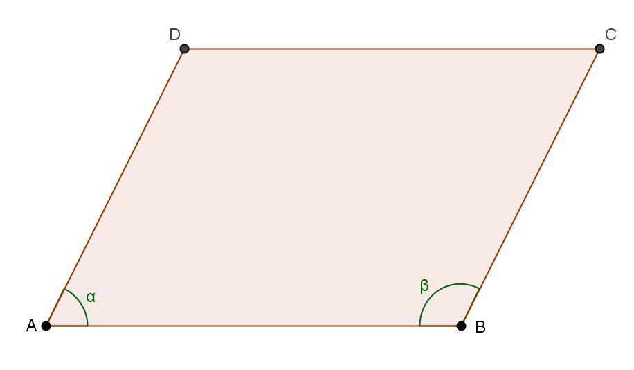. Na figura seguinte está representado um paralelogramo [ABCD], cujos ângulos internos têm amplitudes e, com. ().