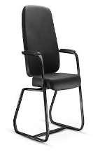 60033 60034 Cadeira de diálogo fixa com braços - Cadeira fixa estofada, com apóiabraços, montada sobre armação tubular de aço, com altura do assento de 45 cm. ASSENTO E ENCOSTO.