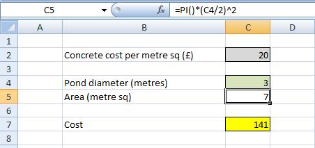 Observe que pelo fato das células serem formatadas como porcentagens, os valores devem ser especificados como decimais (consulte a Unidade 28 sobre Formatação de número).