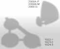 Guias, suportes e botão de silicone Escovas e borrachas Código B x H (mm) 1038 1038A