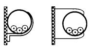 0,3 vez o diâmetro do eletroduto B2 5 Condutores isolados ou cabos unipolares em eletroduto aparente de seção não-circular sobre parede B1 6 Cabo