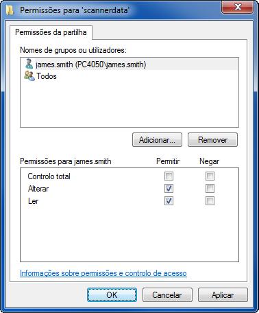Enviar > Preparação para enviar um documento para um PC 4 3 Seleccione o utilizador inserido, seleccione as